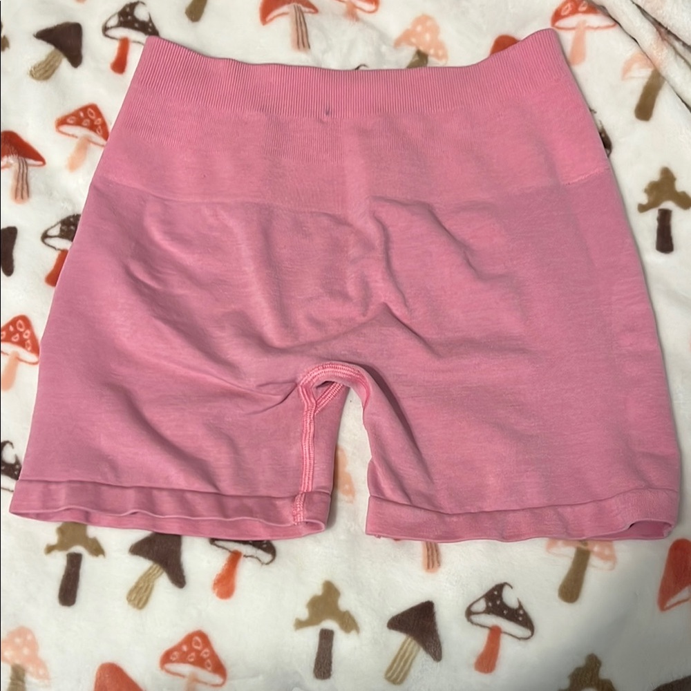 Alphalete Pink High-Waisted Shorts